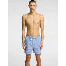 Selected Badkläder Selected Seersucker Badshorts - Blå