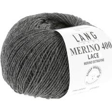 Lang Yarns Merino 400 Lace Garn 05 Mørk Grå