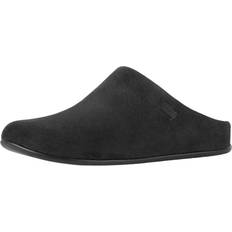 Fitflop Black Slippers Fitflop Womens Chrissie Suede Slippers - Black