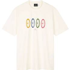 PS Paul Smith Bomulds T-shirt Med Print - Hvid