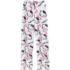 Flannel Pyjamas Kikidex Cartoon Pajamas Anime Hello Kitty Pants - White