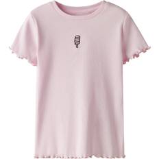 Name It Bluser & T-shirt - NMFVIVEMMA - Lyserød/Sort