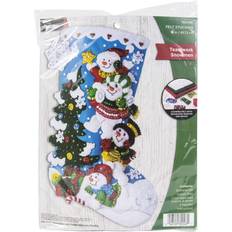 Bucilla Felt Stocking Kit Teamwork Santa
