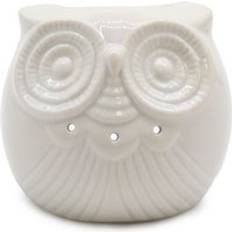 Oil Lamps Ancient Wisdom Classic White Burner Short Owl Oil Lamp