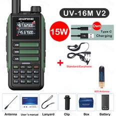 Walkie Talkies Maxpower Upgrade UV16M V2 Walkie Talkie 15W