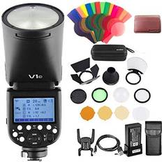 Godox V1C AKR1 Accessories Kit 76Ws 24G TTL Round Head Flash Speedlight 18000 HSS