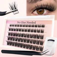 Lösögonfransar självhäftande Shein C Curl Självhäftande Lash Clusters Kit - Svart