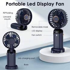 Shein 2025 New Handheld Small Fan USB Portable Digital Display