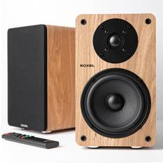 Onyx Active 2.0 100 Watt Bookshelf Wireless Speakers Oak