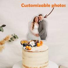 Bakeware Shein Custom Printed Topper Acrylic Photo Text Topper Cake Decoration