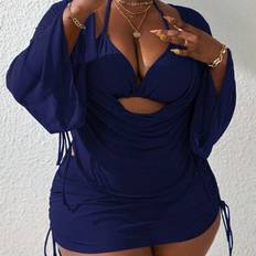 Shein Slaydiva Plus Size Women's 4pcs Set - Spaghetti Strap