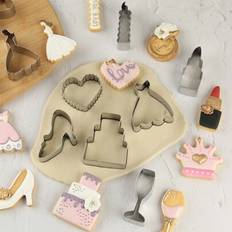 Bakeware Shein 12pcs Wedding Stainless Steel Cookie Cutter