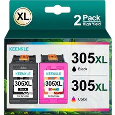 KEENKLE 305 XL Cartridges Compatible with HP 305 Printer - Envy