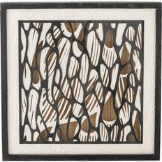 Sort Billeder Bloomingville Barlin Illustration Med Ramme 37,5 x 37,5 cm Brun Billede