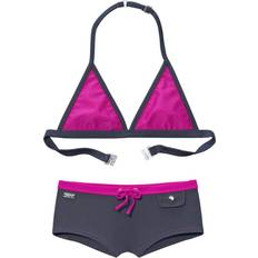 Grey Bikini Sets Buffalo Girls Triangle Bikini - Pink