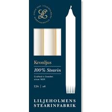 Liljeholmens kronljus Liljeholmens Kronljus 20,7 cm 4-pack Creme Stearinljus 4st
