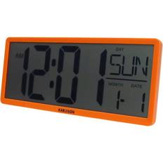 Orange Vægure Karlsson Væg-Bordur Retro LCD H14,8 Orange Vægur