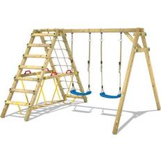 Wickey Portique Balan Oire Aire De Jeux Smart Hike Bleu Avec Extension D'Escalade