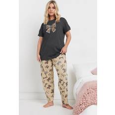 Beige Pyjamas Yours Ensemble De Pyjama - Gris/Beige