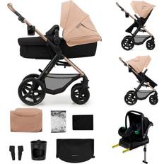 Kinderkraft mink Kinderkraft MOOV 2 4-in-1 Kinderwagen Mit Babywanne Buggy und MINK PRO i-Size UPF50+ 27 kg Beige