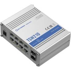 Teltonika Industrial 8 Gigabit LAN Ports 2 SPF Ports Unmanaged PoE Switch TSW210
