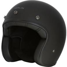 Open face helmet Merlin Blackbird Motorcycle Motorbike Open Face Helmet - Matt Black