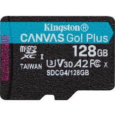 Memory Cards & USB Flash Drives Kingston 128GB microSDXC Canvas Go Plus Gen4 200R A2 U3 Single Pack
