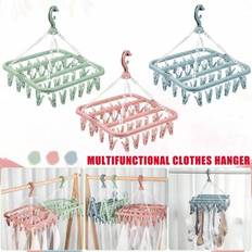 Clothing Care Shein Folding Clothes Dryer Hanger - 32 Clips