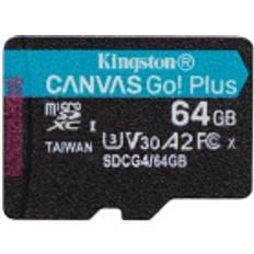 64 GB - microSD Minneskort Kingston 64GB microSDXC Canvas Go Plus