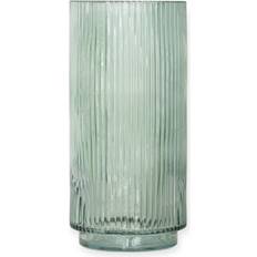 Flora Flora Glas Med Riller 25 cm - Klar Vase