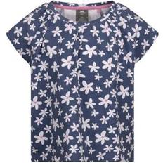 3/4 T-shirts Children's Clothing Trespass Girls Josey Floral T-Shirt - Navy