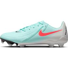 Green - Men Football Shoes Nike Phantom GX 2 Academy MG - Mint Atomic Red