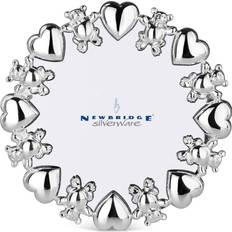 Newbridge Silverware Hearts and Bears Round Photo Frame