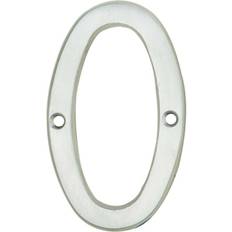 Facade Numbers Loops Satin Chrome Door Number 75mm Height 4mm Depth House Numeral Plaque