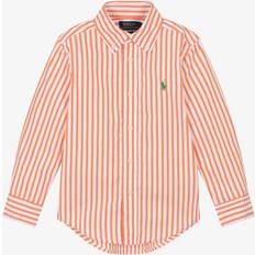 Ralph Lauren Shirts Children's Clothing Ralph Lauren Boys Striped Cotton Shirt - Orange