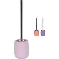Bathroom Accessories KW Luxury Ceramic Porcelain Stoneware Toilet Brush and Holder Lavender