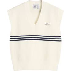 Adidas Women Vests adidas 3 Stripe Knitted Vest - White/Off White