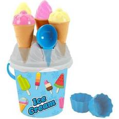 Buckets Sandbox Toys AVC Beach Bucket Ice Cream Blue