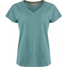 Weird Fish T-shirts Weird Fish Womens Pernille Organic Cutaway T-Shirt - Blue