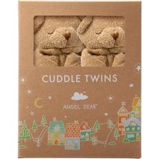 Toys Angel Dear Angel Dear Cuddle Twins Blankie Brown Bear