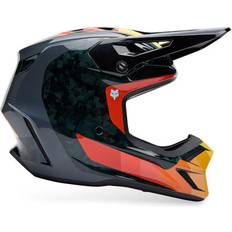 Fox V3 RS Grid Crosshjälm - Svart/Orange