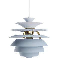 Blue snowball Louis Poulsen Ph Snowball Pendel Dusty Blue Brass Metallised Pendellampa ∅ 40cm