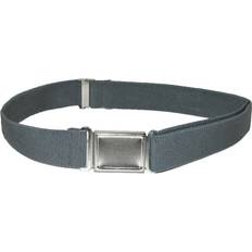 CTM Kids' Adjustable Elastic Belt with Magnetic Buckle - Charcoal Grey