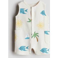 Babies Playsuits Children's Clothing H&M Terry Romper Suit - Beige