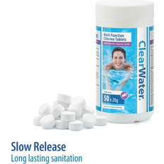 Bestway Pool Chemicals Bestway Clearwater Multifunction 1 KG Chlorine Tablets 50 x 20g Pool Hot Tub
