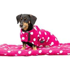 Supreme Products Dotty Fleece Dog Coat Pale Pink XXL