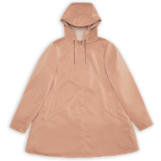 Beige - Women Rain Clothes Rains A-Line W Jacket - Waterproof Sand