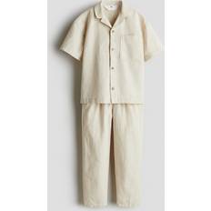 H&M Boys 2-Piece Linen-Blend Set - Beige