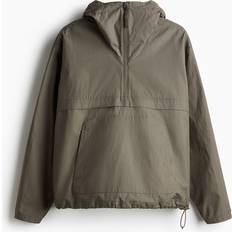 H&M Vattenavvisande Anorak Relaxed Fit - Mörk Gråbeige