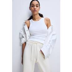H&M Utsvängda Joggers - Crèmevit